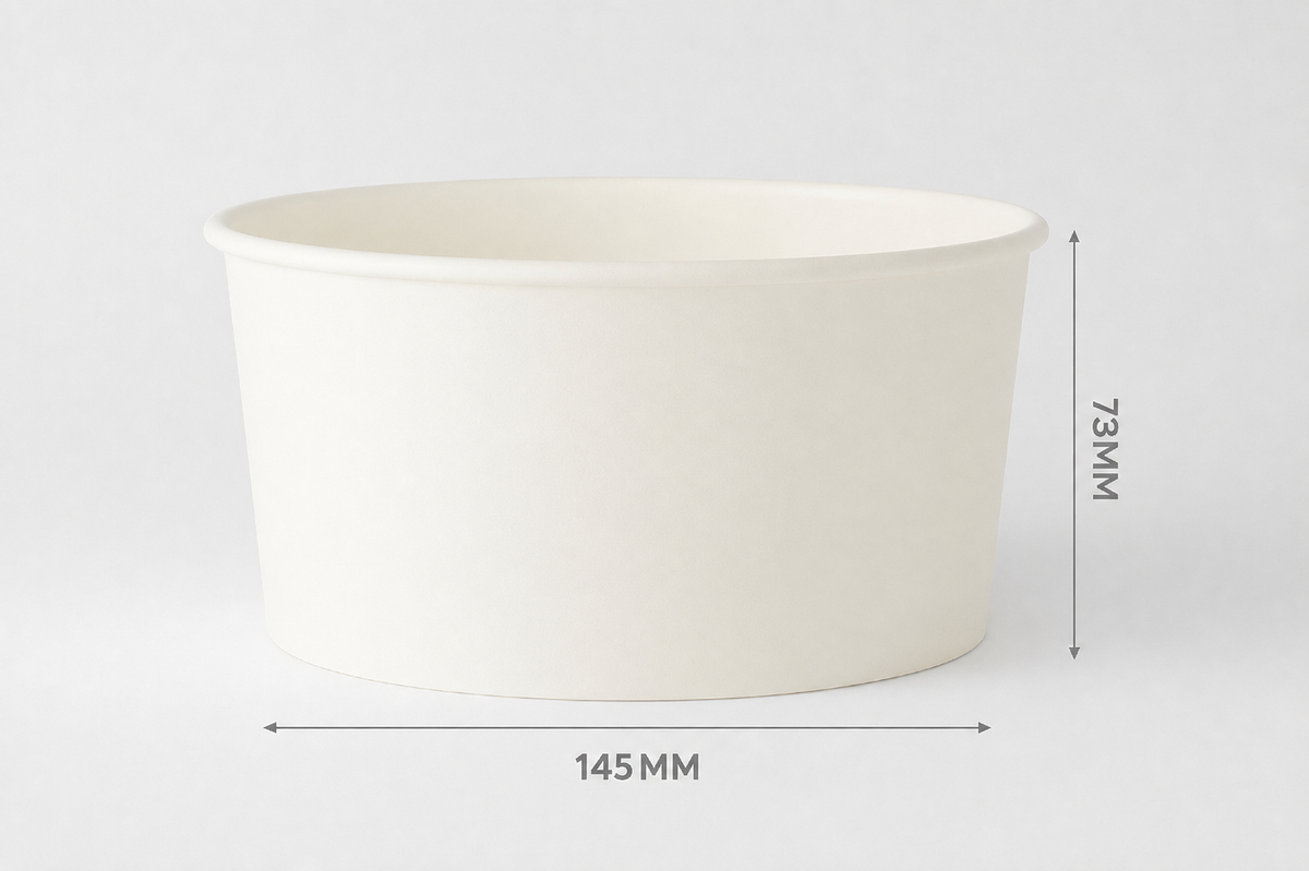 Disposable Ramen Paper Induction Bowls (300pc, blank or custom)