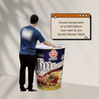 Custom Cup Noodle Ramen Table
